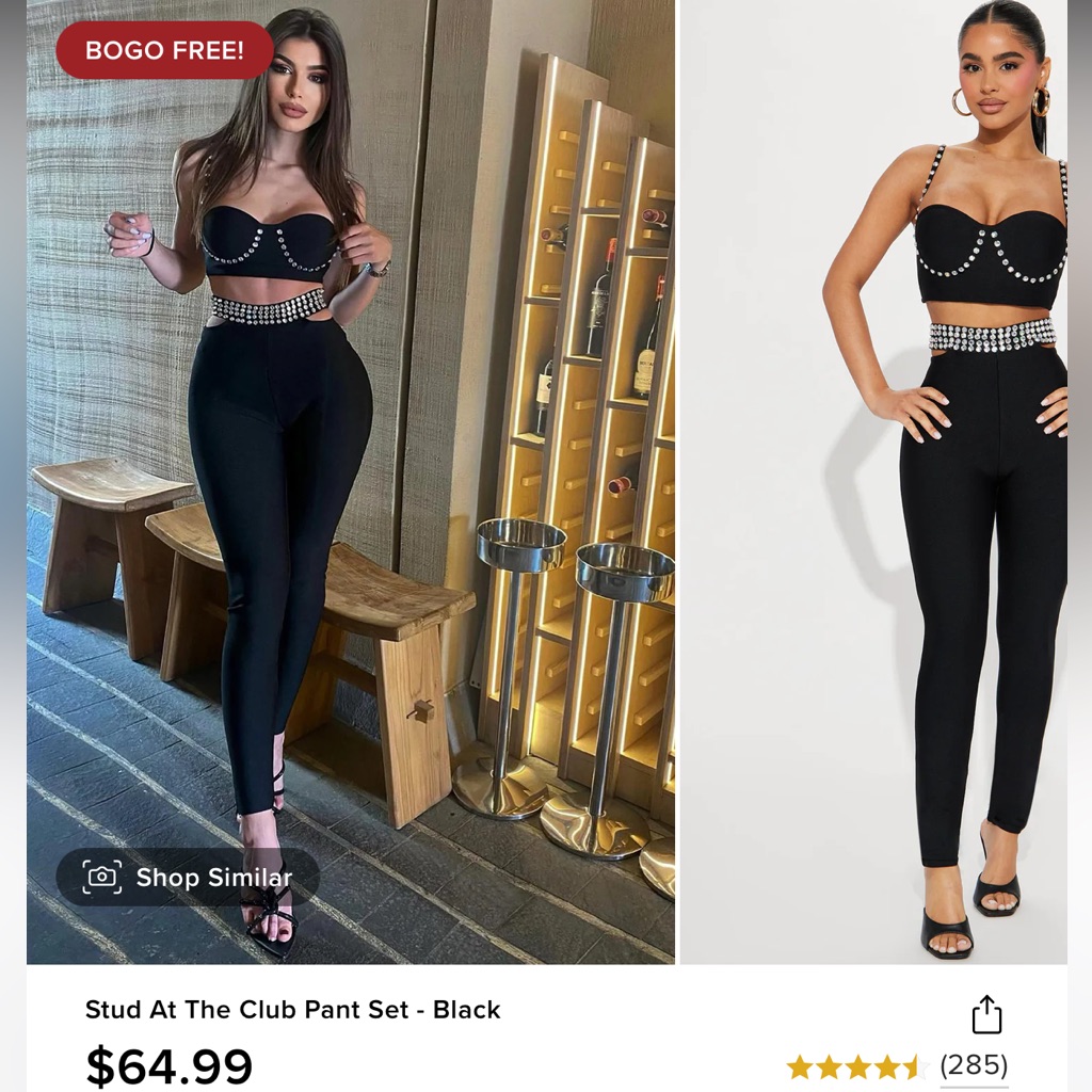Fashion Nova Xs Set Only Worn 1x